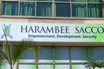 A photo of the Harambee Sacco branch in Kenya