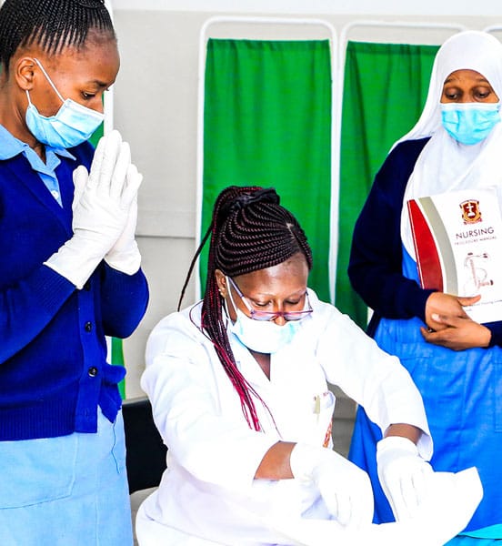 Kenya Medical Training College (KMTC) — Courses, Campuses & Admissions | Business Listings Kenya 15 KMTC nursing students practising clinical skills in a training lab