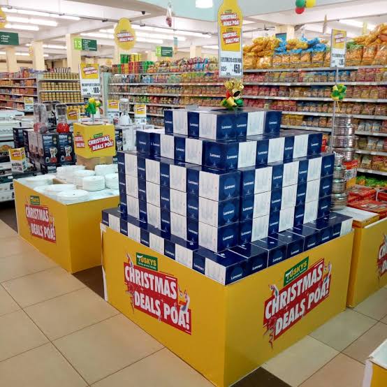 Well-stocked aisles at a Khetia's Supermarket branch