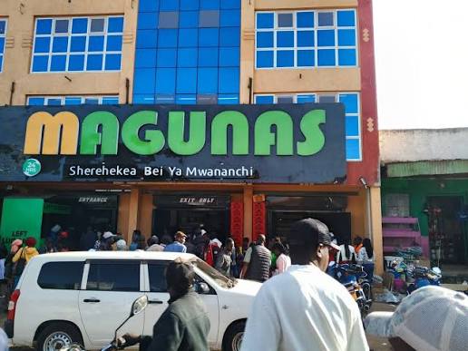 A Magunas Supermarket branch in the Mt Kenya region
