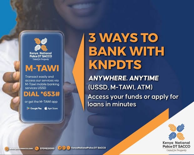 M-Tawi — the Sacco's mobile banking platform for anytime, anywhere access