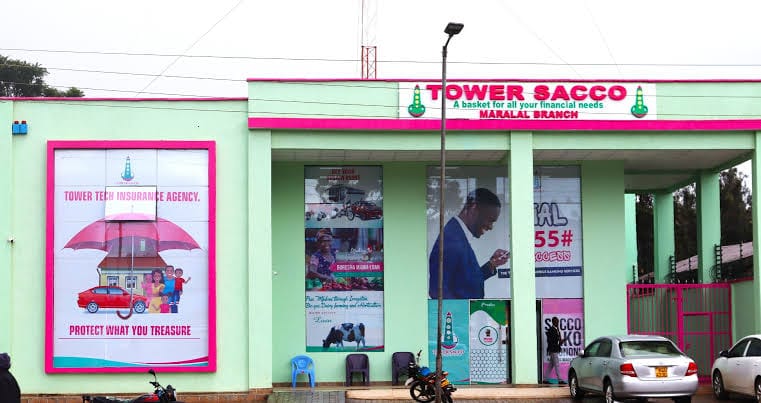 A Tower Sacco branch serving members across Kenya's 9 counties