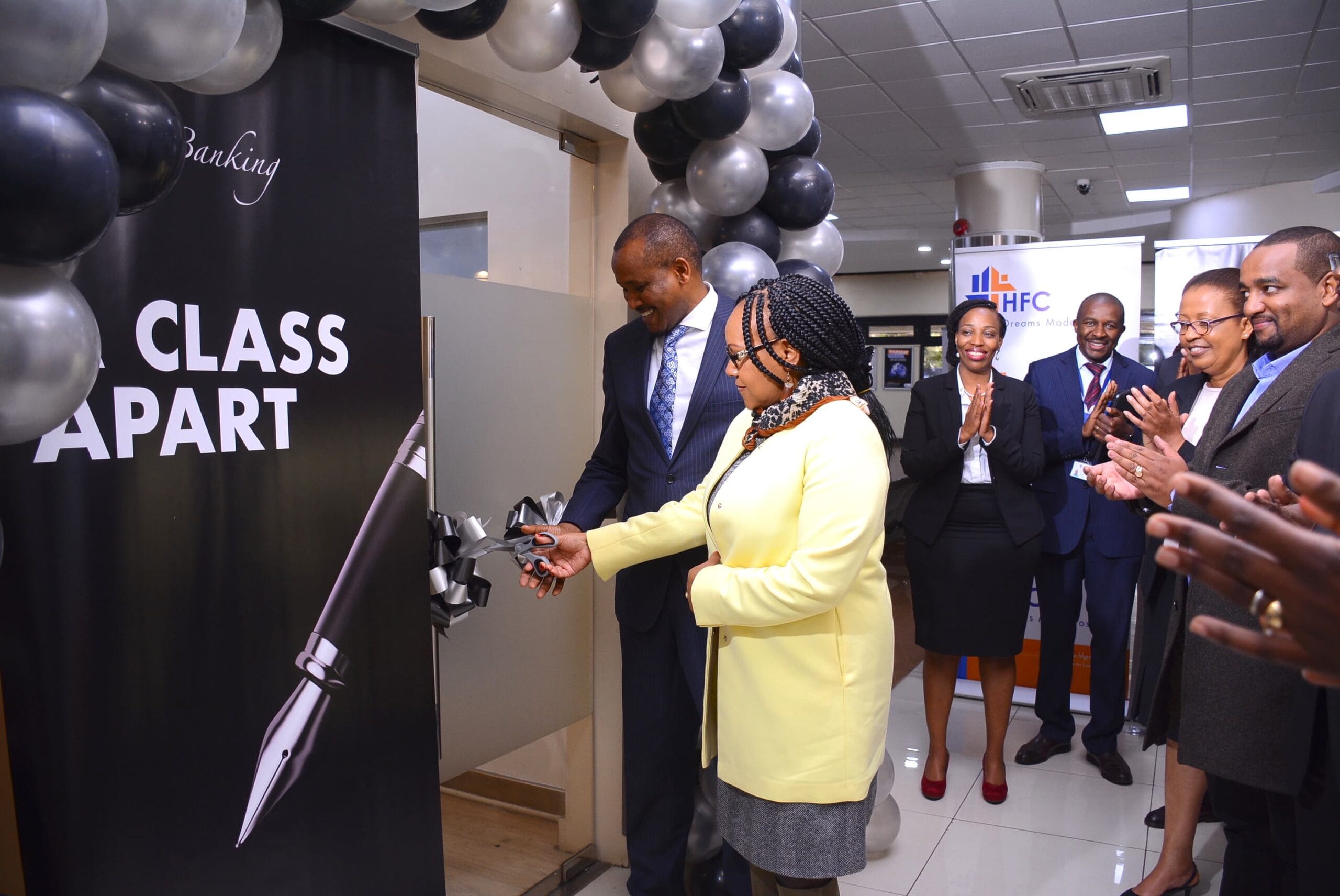 An HFCB branch serving customers across Kenya