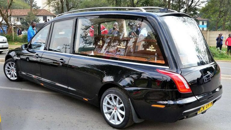 Lee Funeral Homes jaguar Hearse