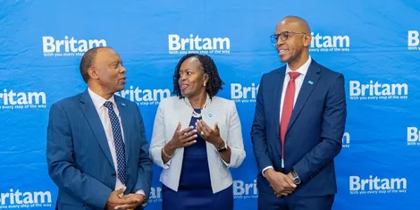 britam ceo tom gitogo chairlady celestine munda and charles njuguna 1.jpg