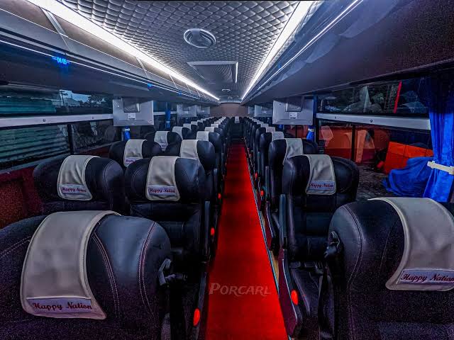 Easy Coach bus interior seats Kenya