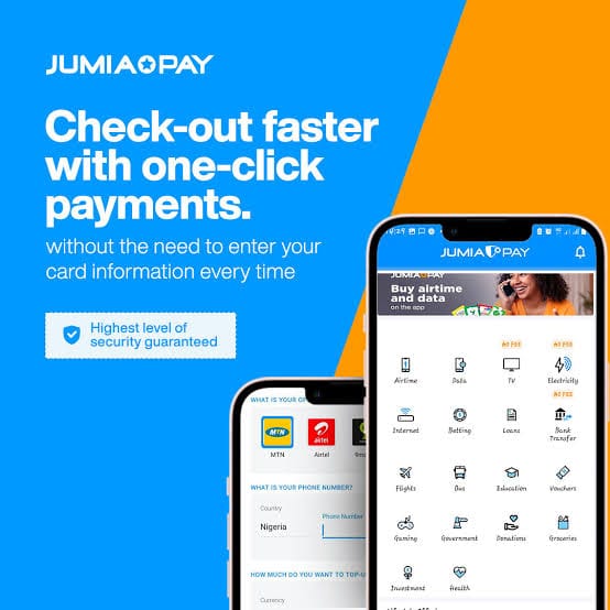 JumiaPay payment screen