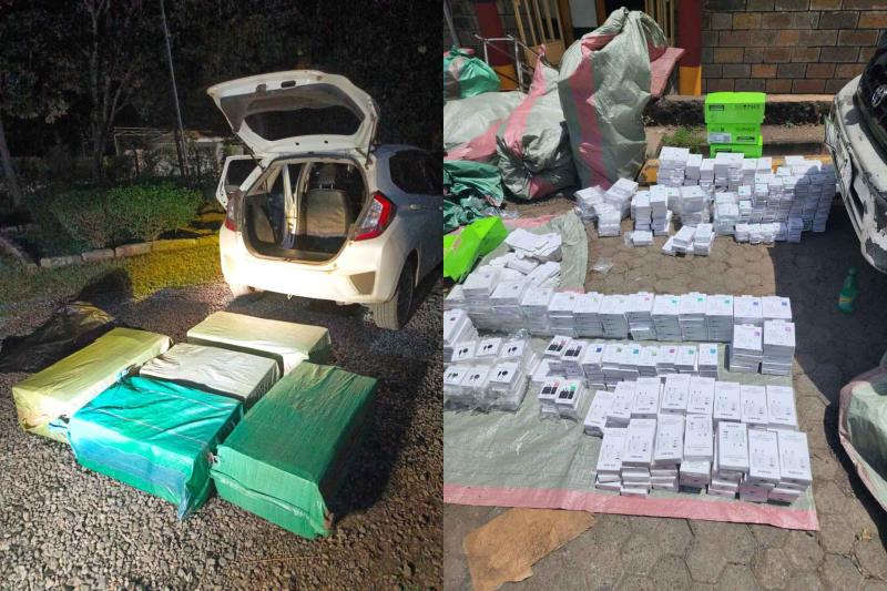 Seized counterfeit goods and contraband from DCI INTERPOL Operation Usalama XII Kenya October 2026